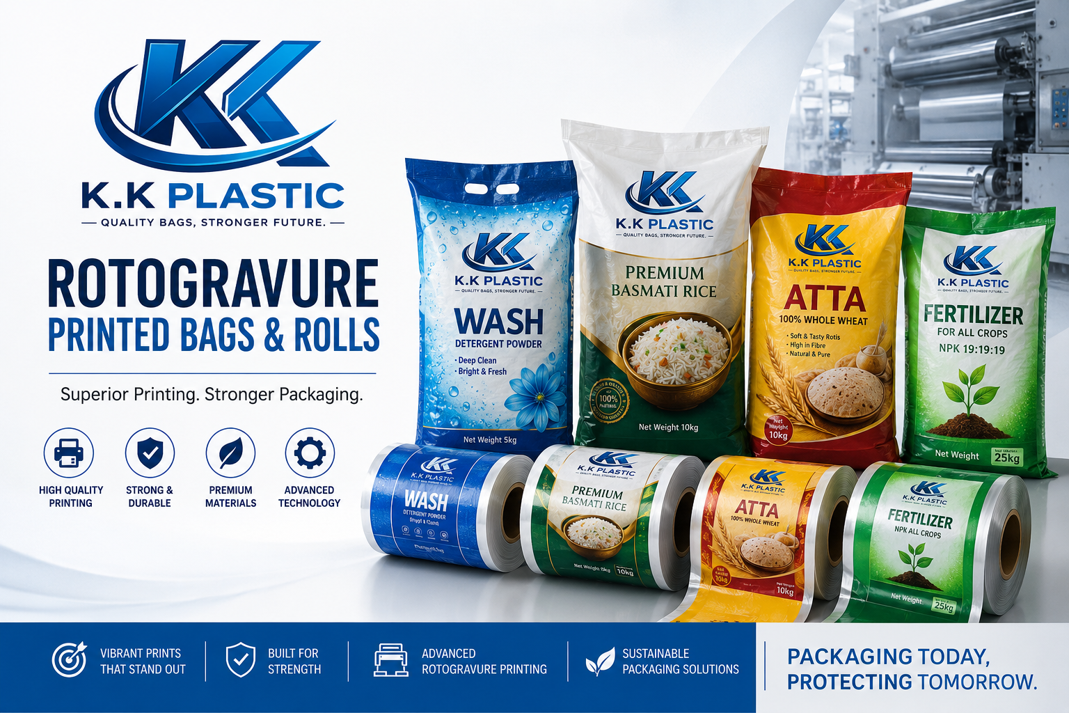 Rotogravure Printed Bags & Rolls